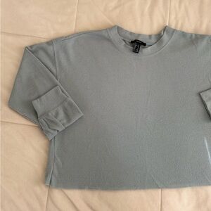 Forever 21 Light Gray Crew Neck Sweater